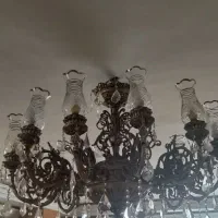 لوستر  ده شاخه از جنس برنج