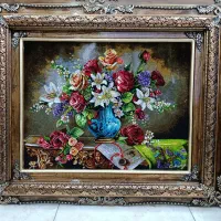تابلو فرش دستبافت گل برای روز مادر/نقد و اقساط|تابلو فرش|تهران, لویزان|دیوار