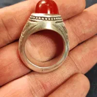 انگشتر عقیق دست ساز رکاب استاد بصیری|جواهرات|کاشان, باغ فین|دیوار