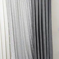 والان(دستک)پرده پتینه و تور طوسی