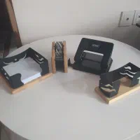 دو سری وسایل رو میز اداری روانویس منگنه جا چسبی