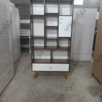 کتابخانه قفسه پایه چوبی کد 201|کتابخانه، شلف، قفسه‌های دیواری|تهران, سازمان آب|دیوار