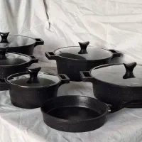 قابلمه چدن ۱۱ پارچه و ۷ پارچه گرانیت