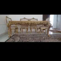 میزوصندلی نهار خوری سلطنتی|میز و صندلی غذاخوری|مشهد, حضرت حجت|دیوار