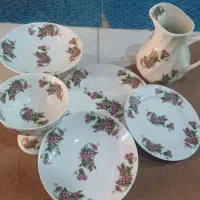 سرویس گل سرخی قدیمی نونو ژاپن|ظروف سرو و پذیرایی|تهران, مینی‌سیتی (شهرک نفت)|دیوار