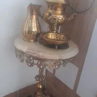 سماور برنزی ومیز برنزی
