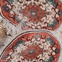 گل ابریشم فرش رومیزی