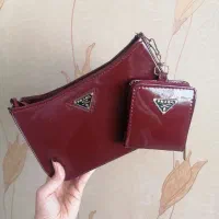 کیف دوشی و دستی زرشکی