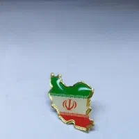 سنجاق سینه نقشه وپرچم ایران