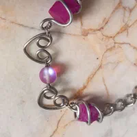 دستبند قلب و کریستال|بدلیجات|اصفهان, جلالیه|دیوار