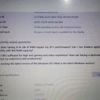 فروش یک دستگاه لپتاپ در حد نو