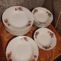 چینی قدیمی ظرف و ظروف گل سرخی گلسرخی گل سرخ