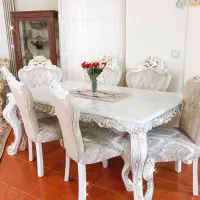 مبل ۹ نفره سلطنتی به همراه میز غذاخوری ۶ نفره|مبلمان خانگی و میز عسلی|گرگان, |دیوار