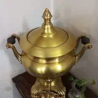 کلمن برنجی سنگین سماور زغالی قدیمی|سماور، چایساز، قهوهساز|تهران, نیروی هوایی (پیروزی)|دیوار