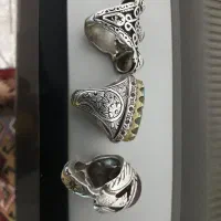 یاقوت به وزن ۳۶ گرم و انگشتر سه نگین|جواهرات|اصفهان, باب الدشت|دیوار