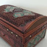 صندوق چوبی دوطبقه