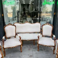 مبل ۷نفره چوب راش منبت کار دست|مبلمان خانگی و میز عسلی|تهران, میدان میوه و تره‌بار مرکزی|دیوار