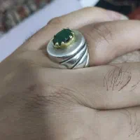 زمرد اصل با رکاب دست ساز درجه یک|جواهرات|بندرعباس, |دیوار