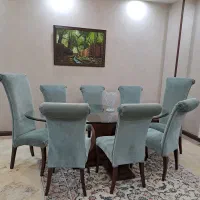میز ناهارخوری 8 نفره - میز عسلی- کاناپه 3نفره|میز و صندلی غذاخوری|تهران, شمس‌آباد|دیوار