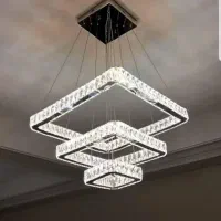 لوستر الماس. کهکشانی مربع کد ۴۱۳۹. AC light|لوستر و چراغ آویز|تهران, سنگلج (شاپور)|دیوار