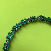 دستبند نقره زنانه زمرد طبیعی|جواهرات|تهران, تهرانپارس غربی|دیوار