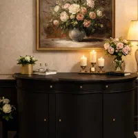 آینه و کنسول نو مشکی مآت