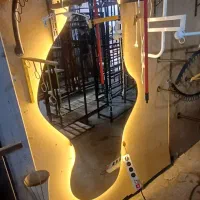 ماه بنفش آینه نور نچرال|آینه|کرج, کلاک پایین|دیوار