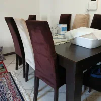 میز ناهار خوری ۸ نفره|میز و صندلی غذاخوری|تهران, جنت‌آباد شمالی|دیوار