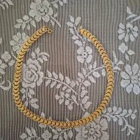 گردنبند کارتیه بافت دار طل