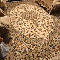 یک تخت فرش دستبافت اردکان یزد ۱۲ متری کرم|فرش|تهران, ستارخان|دیوار