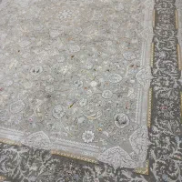 ۲ تخته فرش ۹ متری ۱۲۰۰ شانه گل برجسته درحد نو نو