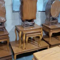جلو مبلی مبل و عسلی روکش چوب تولیدی ایالت|مبلمان خانگی و میز عسلی|همدان, |دیوار