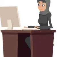 منشی خانم آشنا به کامپیوتر