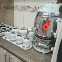 سماور گازی 3 کاره همراه با قوری