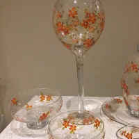 سرویس ۳۸ پارچه پذیرایی نقاشی دست پاشاباغچه و سوگا|ظروف سرو و پذیرایی|تهران, امانیه|دیوار