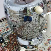 سماور گازی ۳ کاره ترنج همراه با قوری|قوری، کتری، قهوه‌ساز دستی|رشت, نامجو|دیوار
