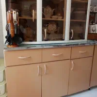 دوعدد کمد زمینی بوفه دار