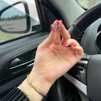 گوشواره استیل دخترونه صورتی|بدلیجات|رودسر, |دیوار