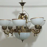 لوستر ۶ شاخه برنزی