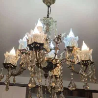 ۳۰ شعله لوستر برنز|لوستر و چراغ آویز|تهران, مجیدآباد|دیوار