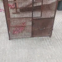 قفس سگ اهنی قوطی ۲در ۲ توری تختی