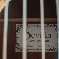 گیتار حرفه ای اصل اسپانیا sevila|گیتار، بیس، امپلیفایر|شیراز, باغ تخت|دیوار