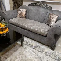 مبلمان هفت نفره بهمراه میزجلومبلی و دوعسلی و پاف