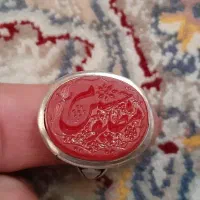 انگشتر نقره عقیق سرخ خطی|بدلیجات|تهران, استاد معین|دیوار