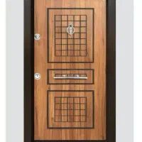 نرده استیل  درب چوبی  صبوری