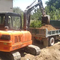 حمل نخاله خاورمصالح ساختمانی مینی بیل بابکت|خدمات حمل و نقل|کرج, حصارک بالا|دیوار