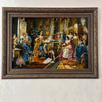 تابلو فرش ابریشم درجه یک تبریز
