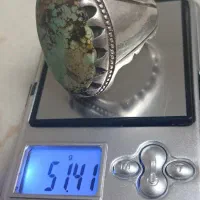 انگشتر درشت نقره دست ساز فیروزه شجر