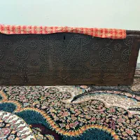 صندوق ابنوس قدیمی بزرگ