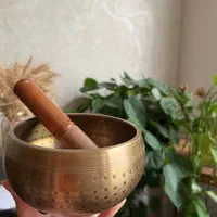 کاسه تبتی با قطر ۱۳ سانت هفت آلیاژ دست ساز|کلکسیون اشیاء عتیقه|کرج, باغستان|دیوار